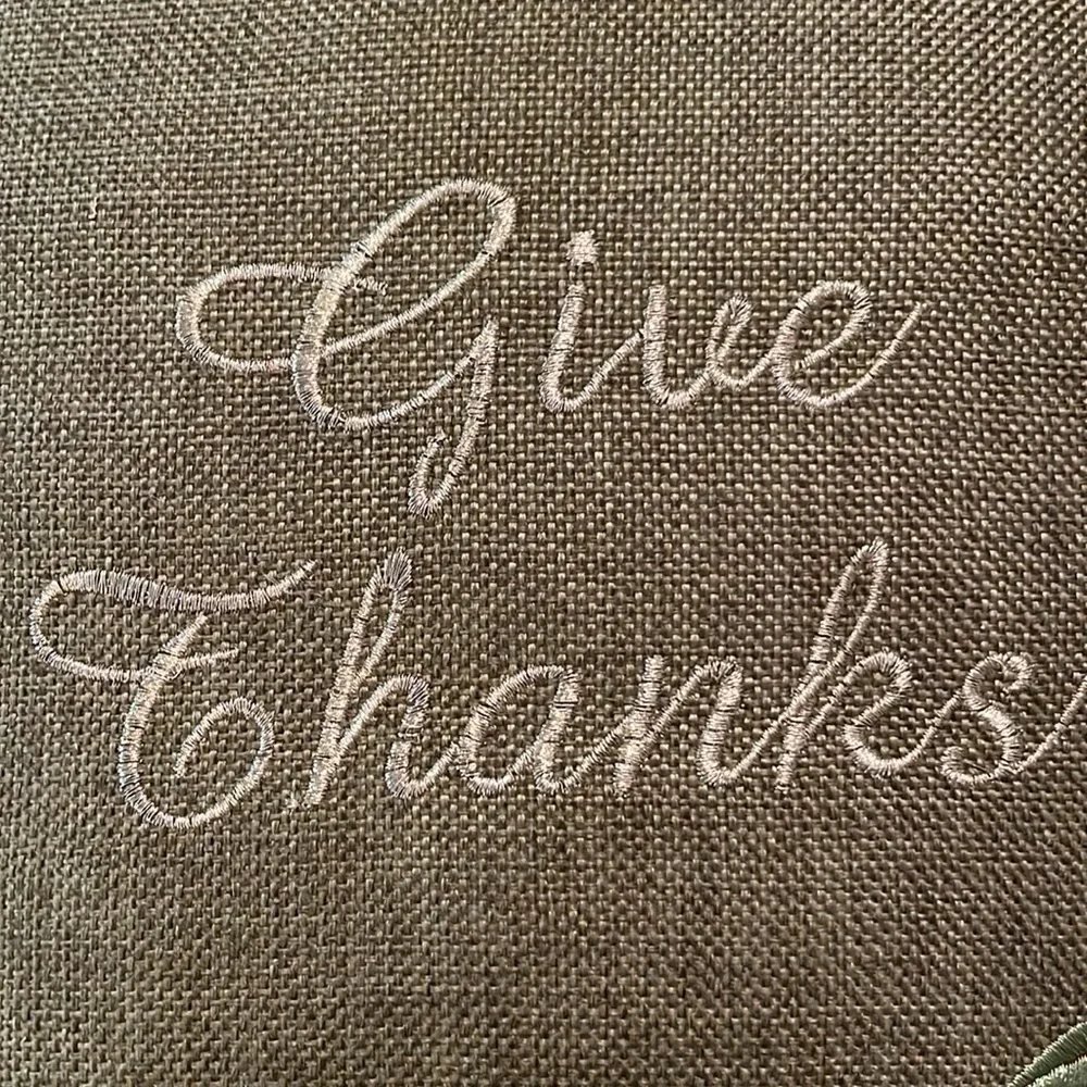 Give Thanks Throw Pillow 🍁🙏🏻🦃🍂